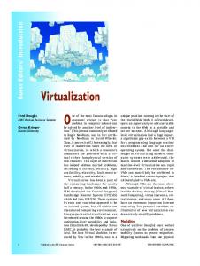 Virtualization - IEEE Computer Society