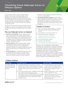 Virtualizing Oracle WebLogic Server on VMware vSphere PDF