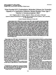 Virus-Encoded B7-2 Costimulation Molecules ... - Journal of Virology