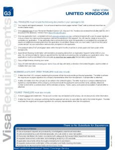 Visa Requirements - G3 Visas & Passports