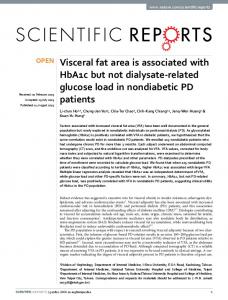 Visceral fat area is associated with HbA1c but not