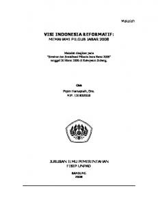 VISI INDONESIA REFORMATIF: