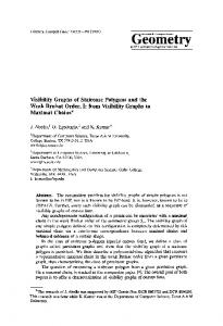 Visibility graphs of staircase polygons and the weak ... - Springer Link