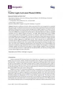 Visible Light-Activated PhotoCORMs - MDPI