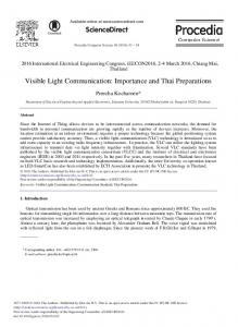 Visible Light Communication - Core