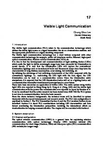 Visible Light Communication