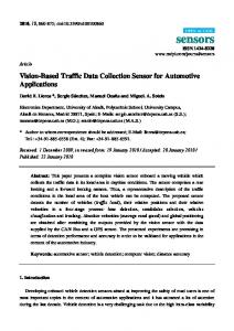 Vision-Based Traffic Data Collection Sensor for Automotive ... - MDPI