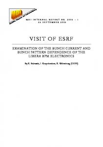 visit of esrf - DESY - MDI