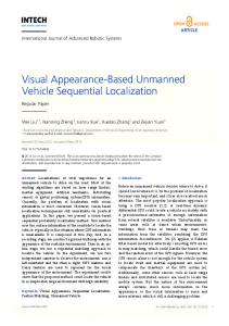 Visual Appearance-Based Unmanned Vehicle Sequential Localization