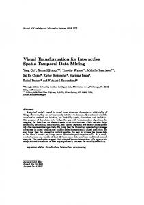 Visual Transformation for Interactive Spatio ... - Semantic Scholar