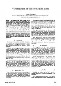 Visualization of Meteorological Data