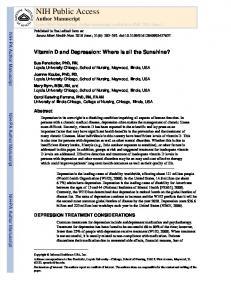 Vitamin D and Depression - Accurate Clinic