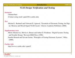 VLSI Design Verification and Testing