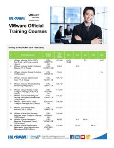 VMware Training Schedule - Ingram Micro