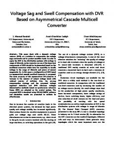 Voltage Sag and Swell Compensation with DVR Based ... - IEEE Xplore