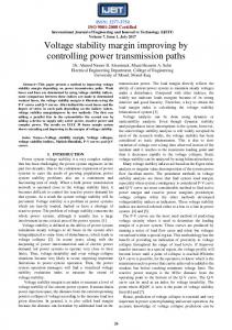 Voltage stability margin improving by controlling power ... - IJEIT