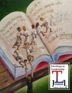 Volume 1, Issue 1, 2018 - Theology of Leadership Journal