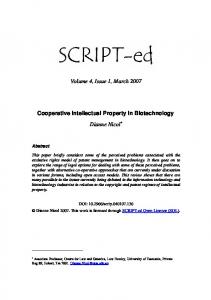 Volume 4, Issue 1, March 2007 Cooperative Intellectual ... - SCRIPTed