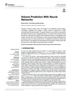 Volume Prediction With Neural Networkswww.researchgate.net › publication › fulltext › Volume-P