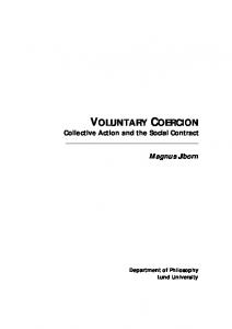 voluntary coercion