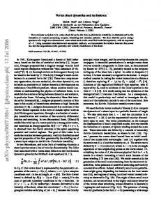 Vortex sheet dynamics and turbulence