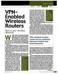 VPN- Enabled Wireless Routers