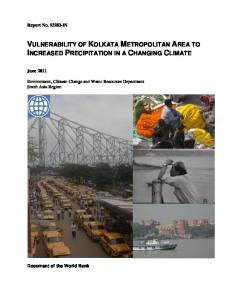 vulnerability of kolkata metropolitan area to increased ...