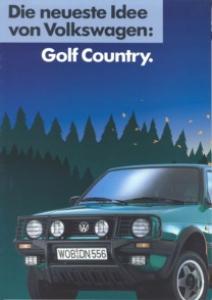 VW Golf Country - D, 03/1990