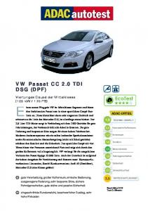 VW Passat CC 2.0 TDI DSG (DPF) - ADAC