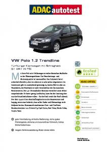 VW Polo 1.2 Trendline - ADAC