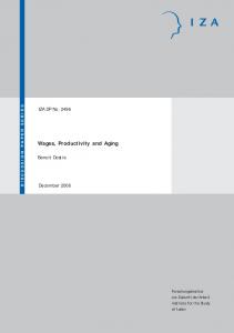 Wages, Productivity and Aging - SSRN