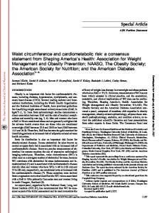 Waist circumference and cardiometabolic risk - CiteSeerX