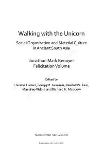 Walking with the Unicorn - Archaeopress