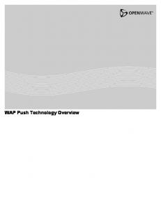 WAP Push Technology Overview