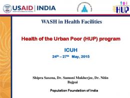 WASH in Health Facilities