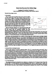 Waste Heat Recovery from Molten Slags