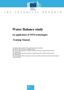 Water Balance Study