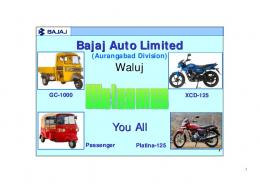 Water conservation in industry - A case study of Bajaj Auto