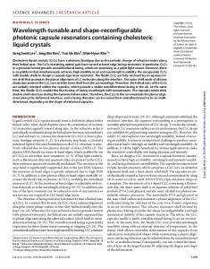 Wavelength-tunable and shape-reconfigurable photonic capsule