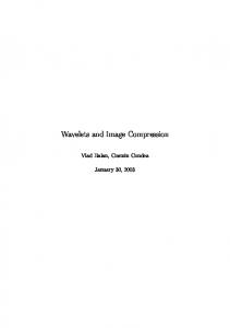 Wavelets and Image Compression