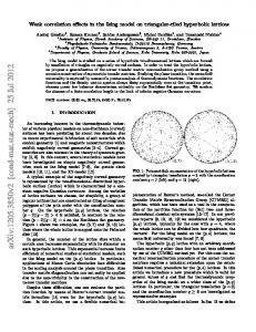 Weak correlation effects in the Ising model on triangular-tiled ...