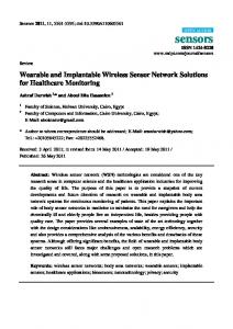 Wearable and Implantable Wireless Sensor Network ... - CiteSeerX
