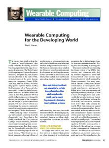 Wearable Computing - IEEE Xplore