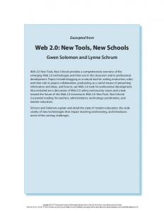 Web 2.0: New Tools, New Schools