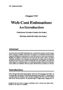 Web Cost Estimation - CiteSeerX