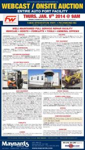 WEBCAST / ONSITE AUCTION