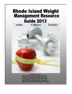 Weight Management Resources for Children and Families