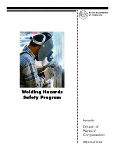 Welding Hazards Safety Program