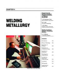 WELDING METALLURGY - AWS