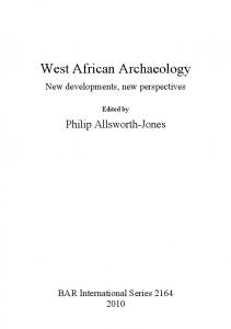 West African Archaeology